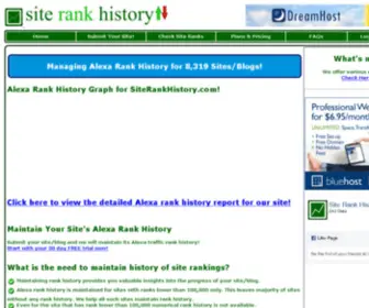 Siterankhistory.com(Site Rank History) Screenshot