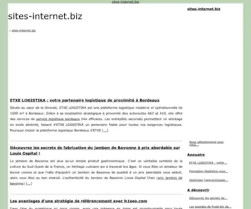 Sites-Internet.biz(Sites Internet) Screenshot