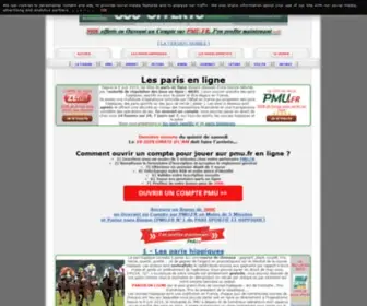Sites-Paris-EN-Ligne.com(PARIS PMU EN LIGNE) Screenshot