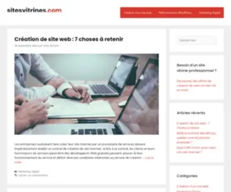 Sites-Vitrines.com(Sites Vitrines) Screenshot