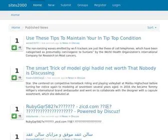 Sites2000.com(Your Source for Social News and Networking) Screenshot