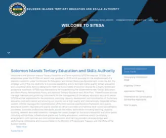 Sitesa.gov.sb(Solomon Islands Tertiary Education and Skills Authority) Screenshot
