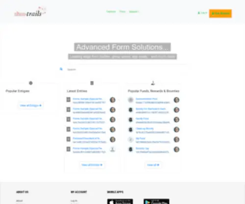 Sitesandtrails.com(Entigy) Screenshot