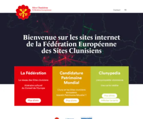 Sitesclunisiens.org(Fédération des Sites Clunisiens) Screenshot