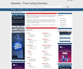 Sitesden.com(Free Directory Submission) Screenshot