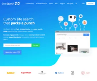 Sitesearch360.com(Custom site search) Screenshot