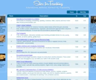 Sitesforteaching.com(Sites For Teaching) Screenshot