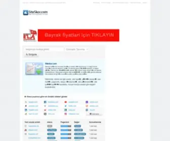 Siteskor.com(Site Skor) Screenshot