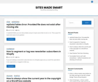 Sitesmadesmart.com(WordPress Development Blog) Screenshot