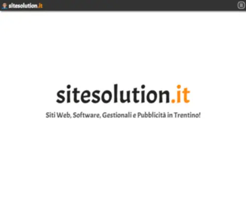 Sitesolution.it(Illuminiamo il tuo percorso digitale) Screenshot
