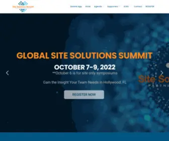 Sitesolutionssummit.com(The Single Best Investment You Can Make In Your Research Site) Screenshot