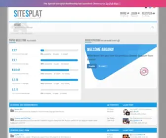 Sitesplat.com(Index page ) Screenshot