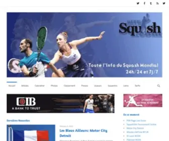 Sitesquash.com(Toute l'Info du Squash Mondial) Screenshot