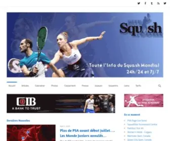 Sitesquash.net(Toute l'Info du Squash Mondial) Screenshot