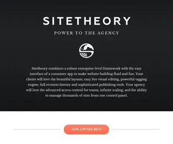 Sitetheory.io(Power to the Agency) Screenshot