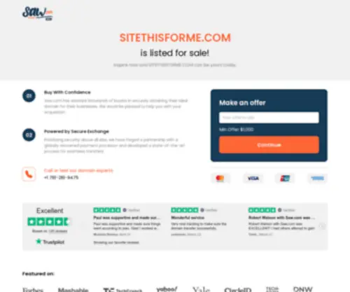 Sitethisforme.com(SITETHISFORME) Screenshot