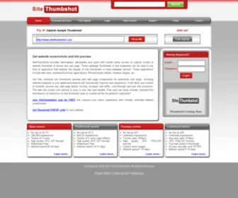 Sitethumbshot.com(Generate website screenshots and get link preview. Screen capture) Screenshot