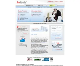 Sitetools.com(Mortgage Leads at) Screenshot