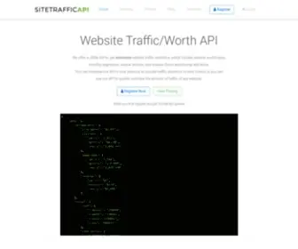 Sitetrafficapi.com(Estimate Website Traffic) Screenshot