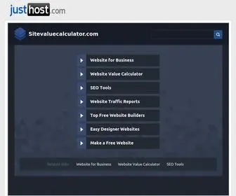 Sitevaluecalculator.com(Site Value Calculator) Screenshot