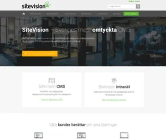 Sitevision.se(Nästa generations CMS och sociala intranät) Screenshot