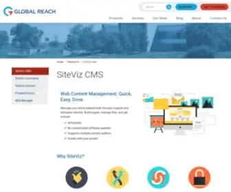 Siteviz.com(SiteViz Content Management System by Global Reach) Screenshot