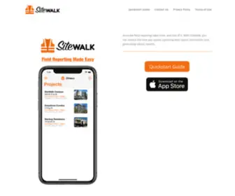 Sitewalk.io(Field reporting made easy) Screenshot