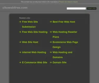 Sitewebfree.com(Fast Approval And Affordable Featured Listings Web General Directory) Screenshot