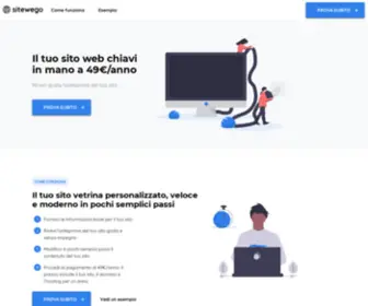 Sitewego.com(Il tuo sito web chiavi in mano) Screenshot