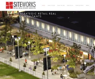 Siteworksretail.com(SiteWorks Retail Real Estate Services) Screenshot