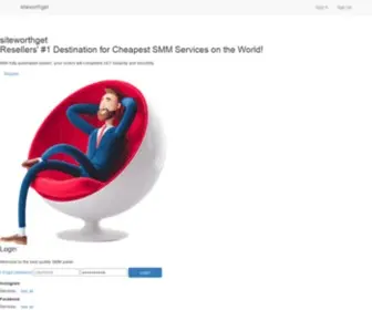 Siteworthget.com(New panel) Screenshot