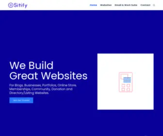 Sitify.in(We Build Great Websites) Screenshot