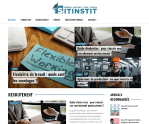 Sitinstit.net(éducation et formation) Screenshot
