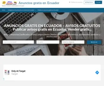 Sitiosecuador.com(ANUNCIOS GRATIS EN ECUADOR) Screenshot