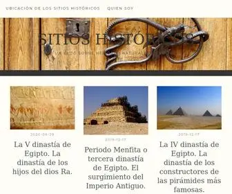 Sitioshistoricos.com(SITIOS HISTÓRICOS) Screenshot