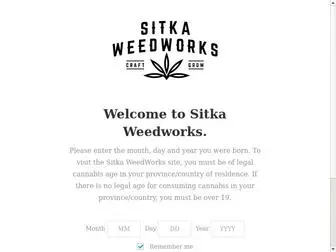 Sitkaweedworks.com(Your Craft Cannabis Licensed Producer) Screenshot