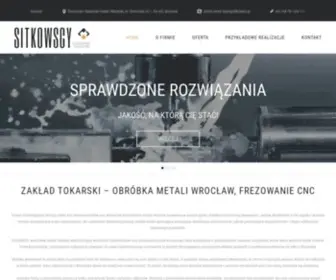 Sitkowscy.pl(Frezowanie CNC Wrocław) Screenshot