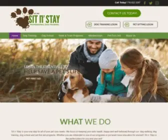 Sitnstaypetservices.com(Sit n' Stay Dog Training) Screenshot