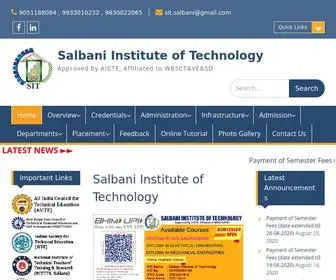 Sitsalbani.org(Approved by AICTE) Screenshot