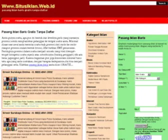 Situsiklan.web.id(Pasang Iklan Baris Gratis Terbaik) Screenshot