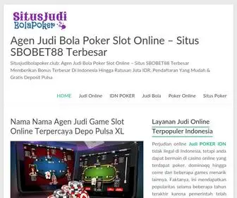 Situsjudibolapoker.club Screenshot