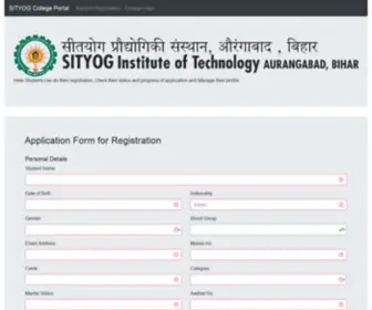 Sityogengg.com(Sityog Institute of Technology) Screenshot