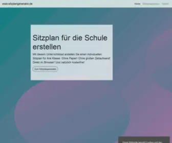 Sitzplangenerator.de(Sitzplan) Screenshot