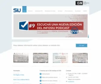 Siu.edu.ar(Sistema de Información Universitaria) Screenshot