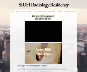 Siuhradiologyresidency.com(Staten Island University Hospital Radiology Residency) Screenshot