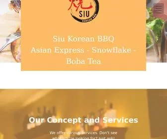 Siukoreanbbq.com(Siu Korean BBQ) Screenshot