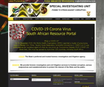 Siu.org.za(Special Investigating Unit) Screenshot