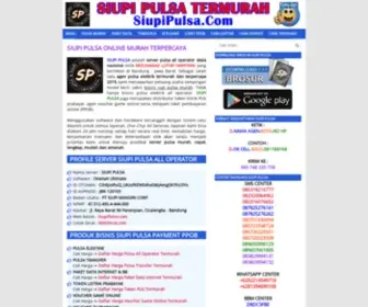 Siupipulsa.com(Web Resmi Server SIUPI PULSA Murah Bandung) Screenshot