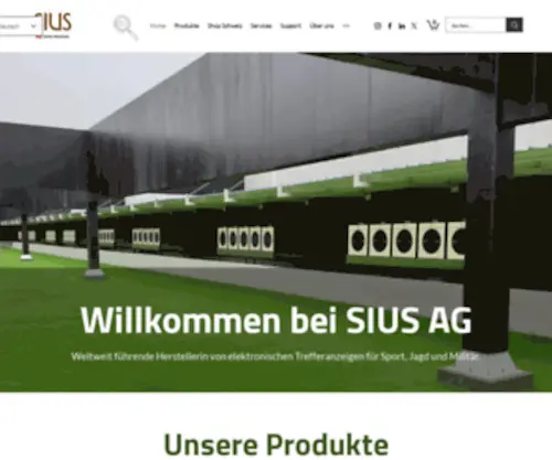 Sius.com(SIUS Switzerland) Screenshot