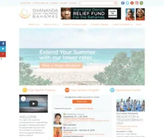 Sivanandabahamas.org(Sivananda Ashram Yoga Retreat Bahamas) Screenshot